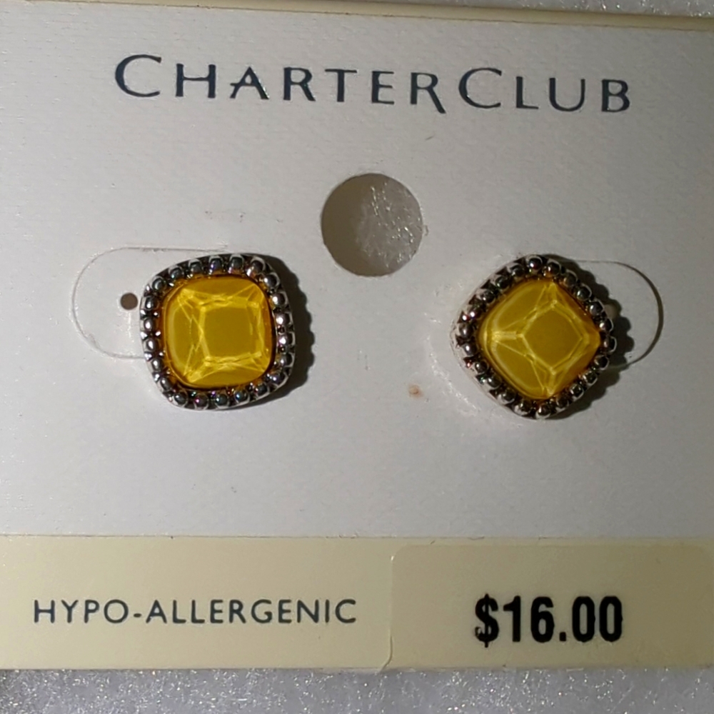 Earrings yellow